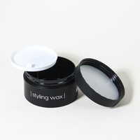 Récipient de crème en plastique noir mat de 100ml bouteille de soin de la peau vide à paroi épaisse pour beurre corporel pour emballage de pot de pommade et de soin de la peau
