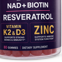 Complément alimentaire anti-âge avancé NAD+ Collagène Peptides Gummy 100g pour adultes, directement de l'usine, emballage personnalisé OEM ODM