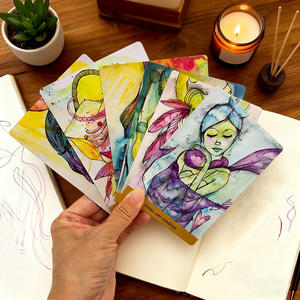 <span class=keywords><strong>Baraja</strong></span> de Cartas de Tarot con Impresión Personalizada, Cartas de Oráculo de Lujo con Lámina Dorada <span class=keywords><strong>Francesa</strong></span>, Cartas de Juego con Caja Estampada en Caliente - Product Image 2