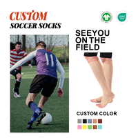 Chaussettes de compression longues à bout ouvert en nylon respirant et sportif pour femmes, hommes et jeunes, à compression graduée 15-20 mmHg, avec fermeture éclair, pour la marche et la course à pied