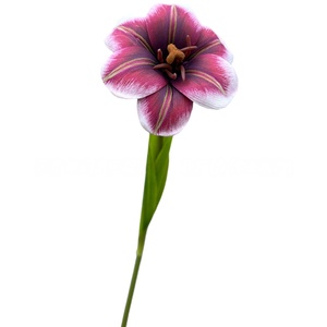 Tulipes artificielles de haute qualité au toucher réel, fleurs en soie pour la décoration de mariage, de la maison et des centres de table, fourniture d'usine - Product Image 6