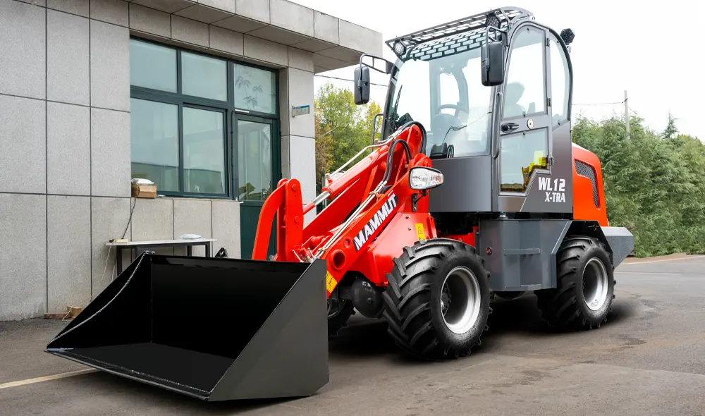 Mini Wiellader Ce Aarde Bewegende Machines Landbouw 1 Ton Compact Knik Mini Loader