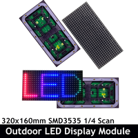 Hot Sale Voll farbiges RGB SMD 320x160mm HUB75 P10 LED-Anzeige modul für den Außenbereich