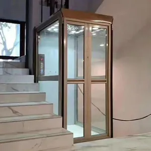 中国制造商电梯液压电梯零件安全齿轮无坑无机房廉价家用电梯
