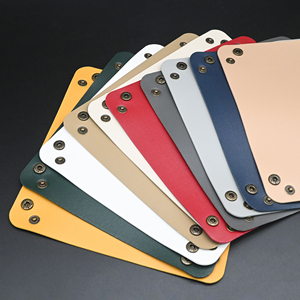Plateau en cuir de qualité supérieure avec boutons en laiton écologiques, élégant pour le bureau et <span class=keywords><strong>la</strong></span> décoration intérieure - Product Image 2