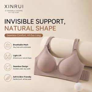 <span class=keywords><strong>Sujetador</strong></span> inalámbrico de cobertura total, transpirable, sin costuras, con espalda en U, <span class=keywords><strong>copas</strong></span> moldeadas, lencería diaria para mujer, proveedor mayorista personalizado - Product Image 4