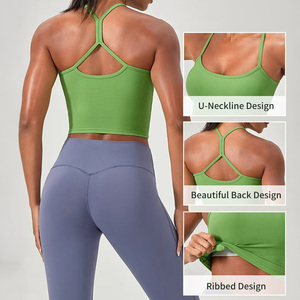 Camiseta Deportiva de Compresión para Mujer con Logotipo Personalizado, Ligera, de Secado Rápido, Transpirable, Top Corto para Entrenamiento, Yoga y Ejercicio - Product Image 2