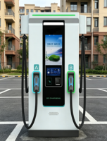 Chargeur rapide DC Type 2 380/415V Niveau 3 Borne de recharge pour véhicules électriques murale à usage commercial