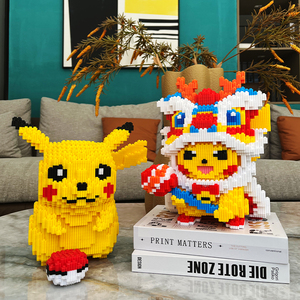 Mini blocs de construction de dessin animé Offre Spéciale, Mini brique de dessin animé, monstre de poche, pikached, diamant, pokemon, figurines, jouets - Product Image 5