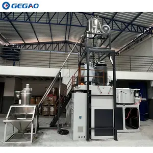 PVC and CaCO3 powder hot mixer and cooling mixer machine Plastic Mixing Machine PVC Mixer With Feeding Conveying System