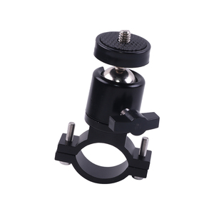 Support de fixation pour caméra GoPro <span class=keywords><strong>HERO</strong></span> et caméras d'action, adaptateur de tête sphérique pour guidon de vélo en alliage d'aluminium KALIOU X029, noir - Product Image 3
