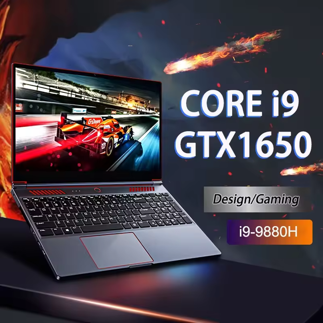 New 16.1 Inch Intel Core I9 9880H 9th Gen 32GB 16GB SSD IPS Integrated Graphics Gaming Laptop