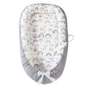 Nido para Bebé, Cuna, Colchón para Recién Nacido, Cojín de Maternidad, Cama de Viaje Plegable y Portátil, Juego de Cama para Bebé con Estampado 100% Algodón - Product Image 6