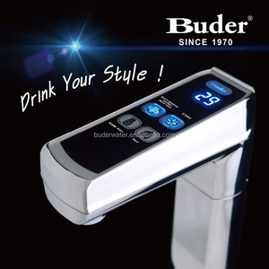 Distributeur d'eau chaude instantanée sous comptoir en acier inoxydable 4L Buder (Taïwan) avec commande tactile, support argenté, idéal pour usage hôtelier - Product Image 3