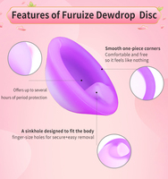 Disque menstruel 100% silicone médical réutilisable, disque souple avec boîte de voyage et pochette en coton, produit de soin intime féminin, fournisseur