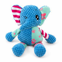 Jouet à mâcher pour animaux de compagnie en peluche crochetée écologique en forme d'éléphant de dessin animé pour usage intérieur
