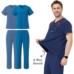 Tenues médicales personnalisables avec LOGO pour hommes : Ensembles professionnels à séchage rapide pour médecins, infirmiers, dentistes et pédiatres - Product Image 1