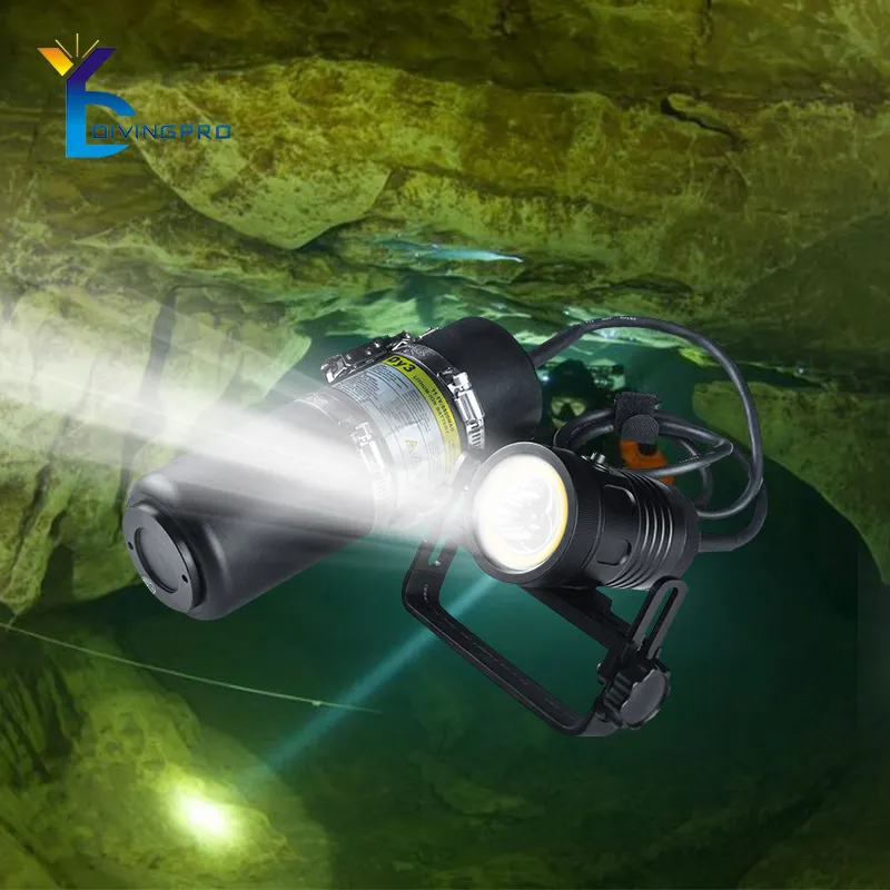 Мощный светодиодный водонепроницаемый подводный фонарь для дайвинга