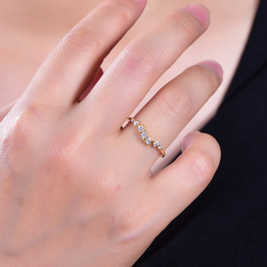 Anelli placcati in oro 14k 18k 925 da donna O-ring in oro 18k - Product Image 2