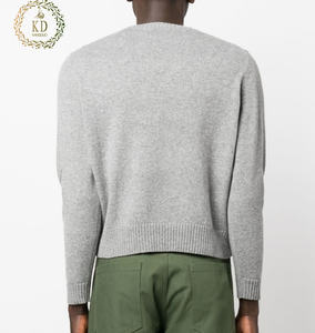 KD tricot fabricant personnalisé col ras du cou côtelé coupé ajouré câble <span class=keywords><strong>noir</strong></span> tricot pull <span class=keywords><strong>Mohair</strong></span> hommes pull - Product Image 4