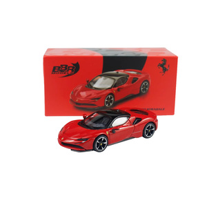 <span class=keywords><strong>BBR</strong></span> 1:64 SF90 alta calidad Diecast nueva llegada 2025 aleación roja puede empujar Metal modelo coche niño coleccionables - Product Image 4