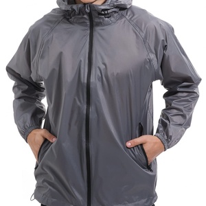 Packable Lightweight <b>Waterproof</b> Running Rain <b>Jackets</b> Breathable Custom Print Logo Outdoor Hiking Clothing Stand Zipper - Product Image 4