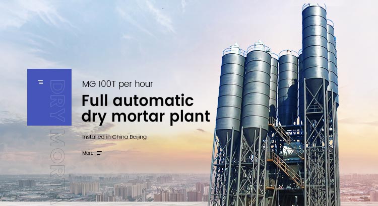 Tile Adhesive Mixing Machine Simple 3-4 T/H Dry Mortar Production Line Ceramic