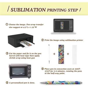 Stylos vierges personnalisables UV pour sublimation, sous <span class=keywords><strong>film</strong></span> rétractable, sans clip, durables, pour transfert UV, personnalisation DIY, bureau et école - Product Image 5