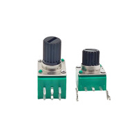 Potentiomètre rotatif à double 6 broches avec poignée en plastique de 9 mm RV0971G-YP pour amplificateurs audio de voiture