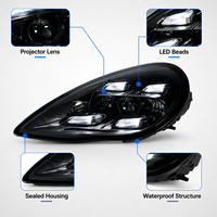 BK LED-Scheinwerfer-Set für Porsche Cayenne 2011-2018 Matrix-Stil Sequenzieller Blinker Plug-and-Play