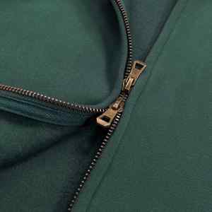 แจ็คเก็ตมีฮู้ดแบบซิป450gsm โอเวอร์ไซส์ของผู้ชายแจ็คเก็ตซิปสองชั้นเข้ารูปสไตล์วินเทจสำหรับ400gsm พิมพ์พัฟ - Product Image 4