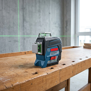 Nivel Láser Rotatorio Verde Ultravioleta Green Beam de 12V, Herramienta de Láser de Alineación con Precisión de +/-1/16in a 20 pies, Garantía de 3 Años - Product Image 2