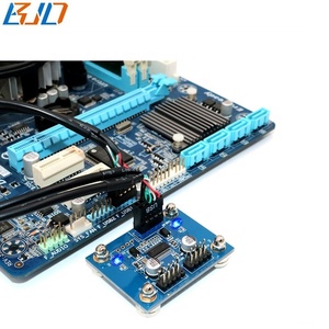 主板9针接头1至2*9针USB 2.0输出集线器适配器卡，带数据线磁垫库存 - Product Image 6