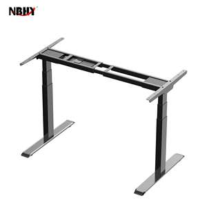 Bureau électrique moderne à double moteur bureau debout réglable colonne ascendante meubles convertibles bureau assis debout - Product Image 4