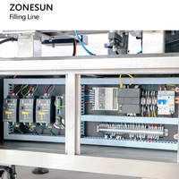 Ligne de machines de remplissage, de bouchage et d'étiquetage automatiques ZONESUN ZS-AFCL6 pour flacons à bille en verre d'huile parfumée, de déodorant et de liquides cosmétiques