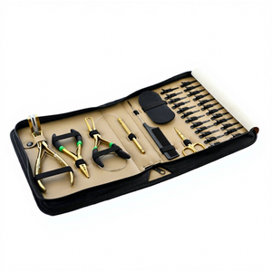 Hair Extension Tools Kit with <b>Tape</b> In Pressing Plier, Loop Threader, Hair Pulling Tool, Comb and Sectioning Clips - Product Image 1