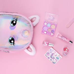 Cosplay cosmétique pour enfants, joli ensemble de jeu OEM, 12 pièces, maquillage avec fard à paupières, vernis à ongles brillant - Product Image 6