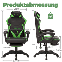 Nouvelle chaise de jeu en cuir PU pour simulateur de course, confortable, pivotante, rafraîchissante et personnalisable pour le bureau et la maison