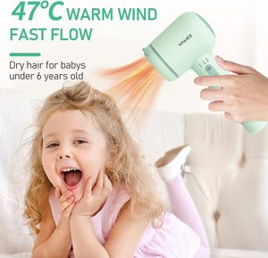 Mini sèche-cheveux pliable pour enfants, sèche-cheveux portable pour bébé, idéal pour les cheveux bouclés, pour les voyages et la maison - Product Image 6