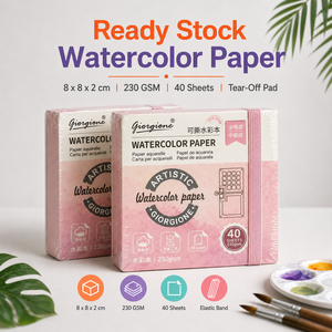 <span class=keywords><strong>Blocco</strong></span> di Carta per Acquerello Giorgione, 40 Fogli, 230gsm, Taccuino per Artisti per Pittura e Disegno in Viaggio - Product Image 1