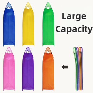 Porte-documents en plastique A4 personnalisé avec logo, transparent, extensible, grande capacité, avec fermeture à pression, étanche, pour le bureau - Product Image 3
