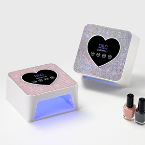 Lámpara de Uñas LED UV Profesional BM-25 de 72W, Diseño de Corazón de Diamante, Secador de Esmalte en Gel, Sensor Táctil, Pantalla LCD, Uso Doméstico, 100-240V - Product Image 1