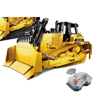 2,4G 1:16 Rc <span class=keywords><strong>CAT</strong></span> Heavy Duty Dozer Climber Truck Bricks C61056W DIY Construcción <span class=keywords><strong>Bulldozer</strong></span> EarthMover bloque de construcción - Product Image 3