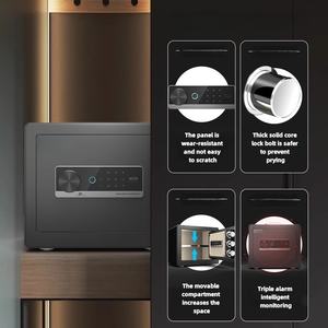 Piccolo blocco a chiave in acciaio da 25cm Anti-furto scatola sicura per l'home Office e l'hotel invisibile per bambini - Product Image 6