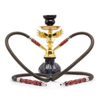 Tige de bâton Laziza Megahed Portable narguilé en gros cristal vague bouteille fleur narguilé ensemble narguilé Huka Vandpibe Vannpipe