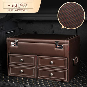 Kotak penyimpan bagasi mobil lipat kotak penyimpan kulit - Product Image 4