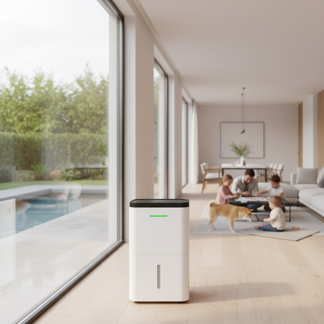 Elegant 30L/D R290 Refrigerative Electronic Compressor Portable Dehumidifier with Automatic Defrost for Household Use