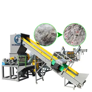 New Efficiency PP PE film waste plastic woven jumbo bags recycling washing line plastic recycling machine