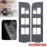 Cubierta embellecedora del panel de interruptores de control de elevalunas L/RHD para Toyota Land Cruiser LC80 FZJ80 4500 1991 1992 1993 1994 1995 1996 1997