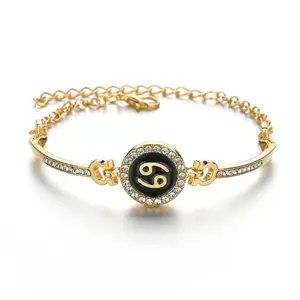 Q89 Donne 12 Segno Zodiacale Braccialetto Ragazze Braccialetto Astrologia Oroscopo Madre Figlia Femmina <span class=keywords><strong>Damigella</strong></span> D'onore <span class=keywords><strong>Bracciali</strong></span> e Braccialetti - Product Image 1